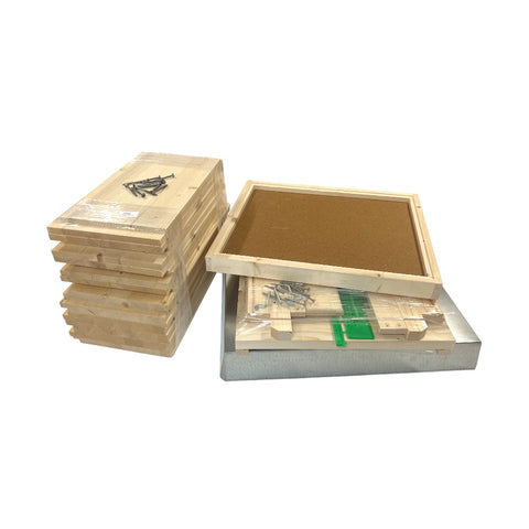 Set selber bauen Boden hoch; EM Quadrat Vollzarge / 435x435