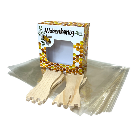 Set farbenfroh, Rähmchen, Karton und Zellglasverpackung