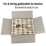 10×10 Holzrähmchen für Wabenhonig fertig gebaut mit Holzanfangstreifen (100 Stück)